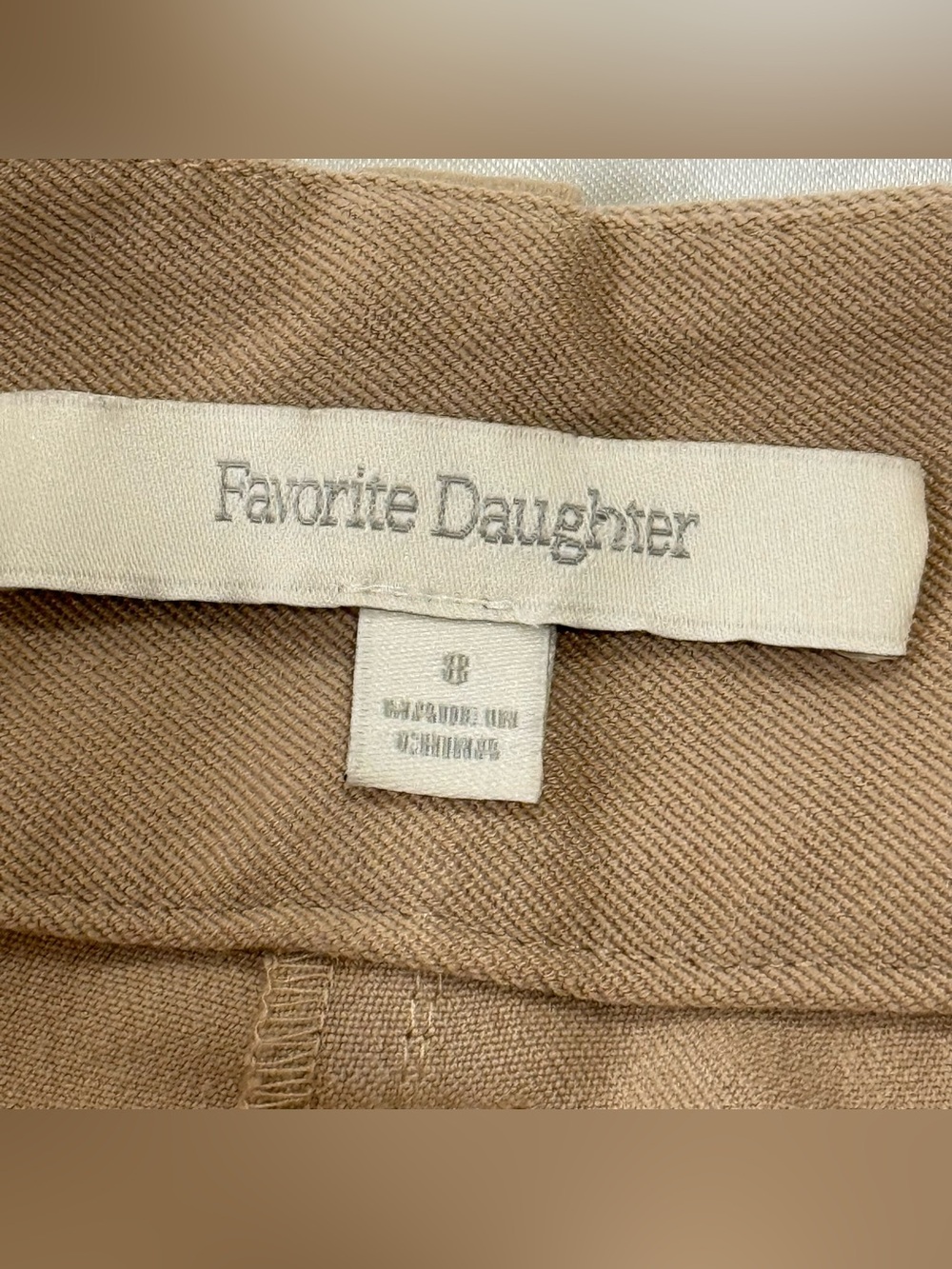 Favorite Daughter The Favorite Pant Size 8 Beige Wide Leg Minimal Work City Chic - Picture 10 of 13